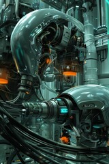 Cutting-edge Biolasers, Futuristic Medical Technology in Intricate Illustration.