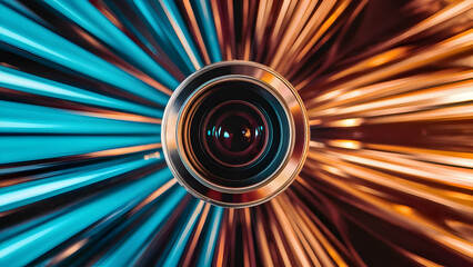 Chrome Gradient Abstract Photo Composition