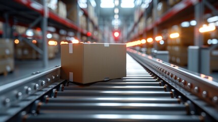 Package scanning at a delivery hub.