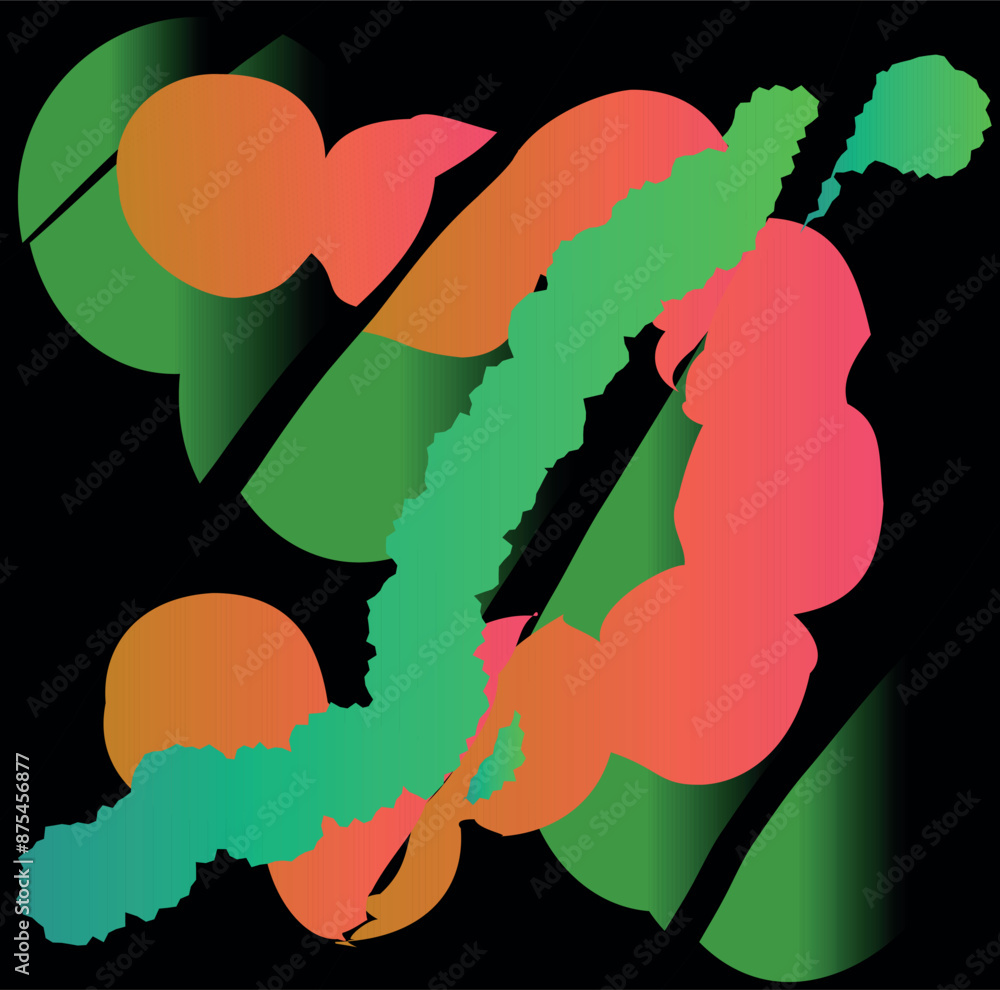 Poster abstract colabstract color background drawing graphics