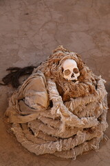 Momie de Chauchilla Cemetery - Nazca au Pérou