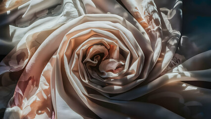 Sunlight's Impression on Soft Fabric