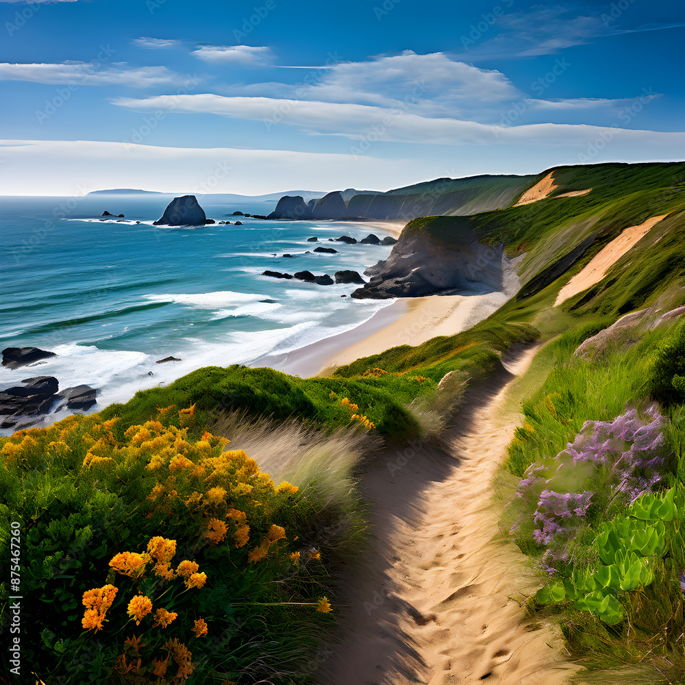 Canvas Prints mountain path in the mountains