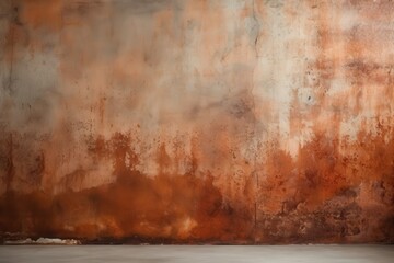 Rust-stained concrete wall, perfect for industrial-themed spaces or as a dramatic background in photography