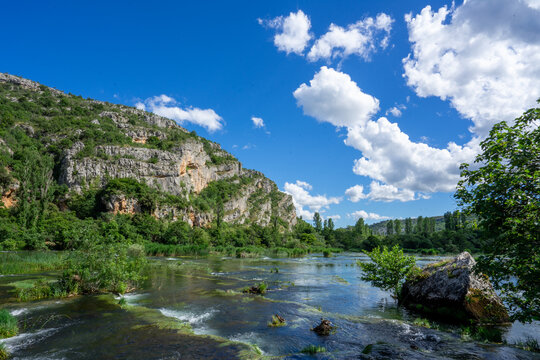 Roski Slap Wasserfall im Krka Nationalpark in Kroatien