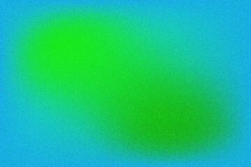 Grainy gradient background green blue abstract  background.