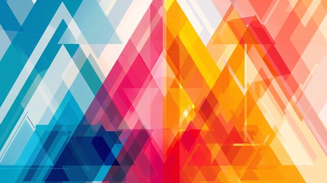 Abstract triangle pattern creates a wallpaper background. Modern design highlights geometric shapes.