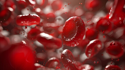 red blood cells from a microscope