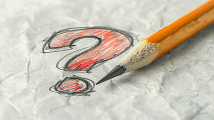 Red question mark 3D effects as choice in political elections. Republican and democrat party presidential candidate election. Important questions on problems with difficult answers. Concept of choice