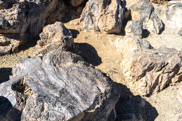 Lava Fields, Pumice Volcano Stones Texture, Volcanic Pumice Pattern, Pieces of Lava, Basalt Extrusive Igneous Rock