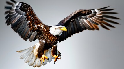 Obraz premium High-res eagle in mid-flight