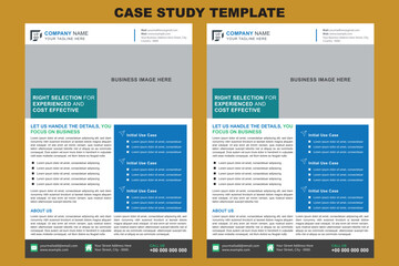 Obraz premium Case Study Template Design for Business