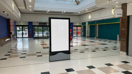 Shopping mall digital advertising six-sheet