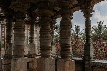 Jain hoysala complex in Halebidu. Karnataka. India.