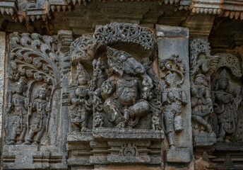 Kedareshwara Temple is a Hoysala-era structure in Halebidu, Karnataka, India.