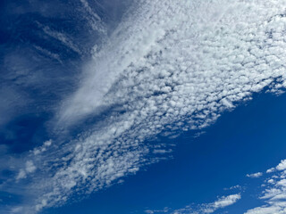 White clouds in the sky