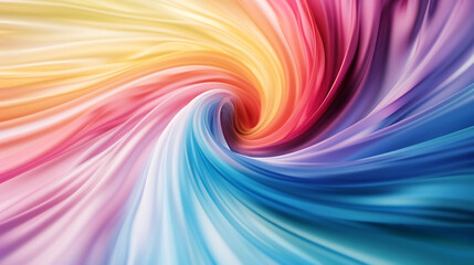 Obraz premium Vibrant LGBTQ+ Pride Swirl - Abstract Rainbow Colors Background with Soft Blur Effect