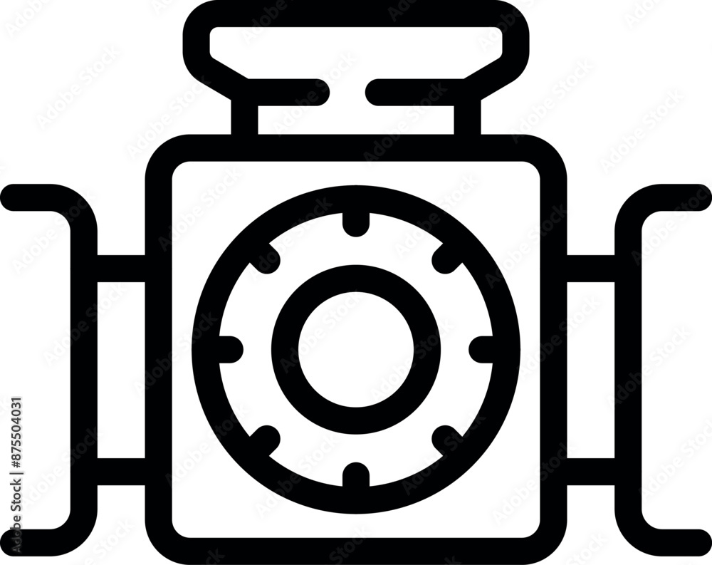 Poster pipeline valve system is controlling gas flow using combination lock for safety and security reasons