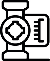 Water pump using centrifugal force to move fluids through a piping system