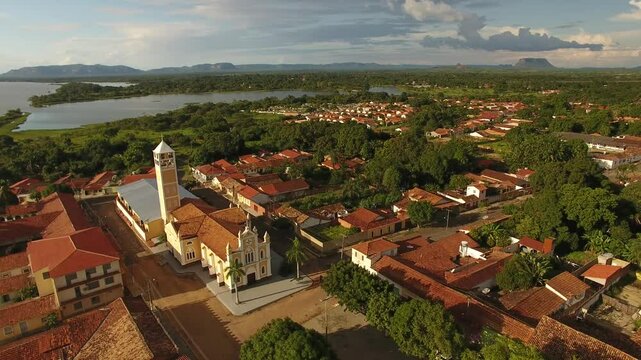 Aerial view of aerial view of Carolina, Chapada das Mesas - Maranh&atilde;o, Brazil