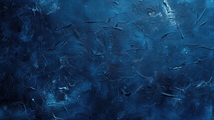 Decorative Stucco Wall Backdrop in Navy Blue with Texture for Design