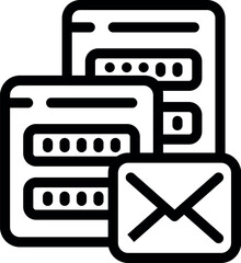 Secure data server is sending an email, highlighting the importance of password protection in modern communication