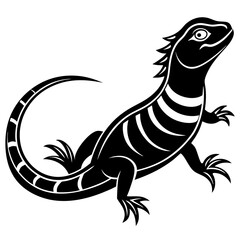 minimalist Lizard silhouette