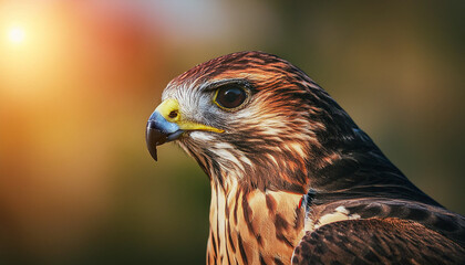 Naklejka premium close up of a hawk