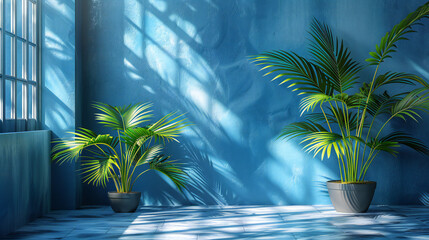 palm tree in the morning