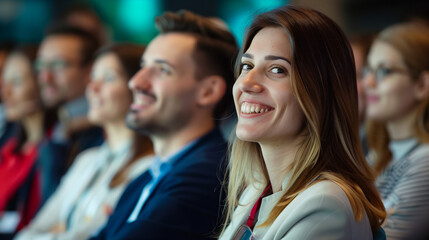 Fototapeta premium Business Networking: Happy Entrepreneurs Communicate Effectively