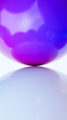 Minimal simple and beautiful color abstract background. Multicolor 3d spheres or balls floating on white background. Wallpaper or template. Low depth of field. 3d rendering illustration not AI