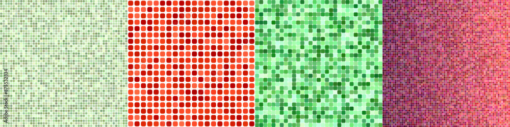 Aufkleber abstract square mosaic pattern background collection