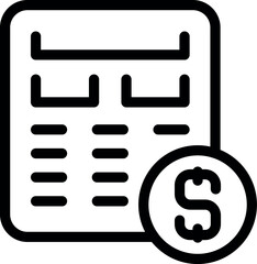 Calculator representing financial operation, calculating money costs and expenses
