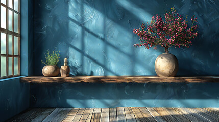 interior of a room with flowers