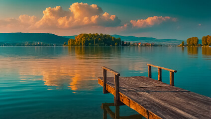 Obraz premium Stunning Lake Balaton Hungary destination