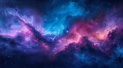 Beautiful nebula in space with vibrant colours.
