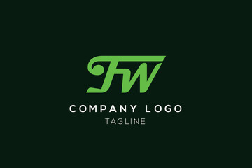 Initial F and W Logo Design with FW Signature Logo or Symbol for Wedding, and Business