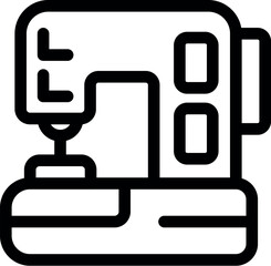 Sewing machine used for dressmaking and fashion design representing the apparel industry