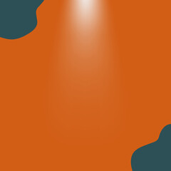 New minimalistic orange background for products add light drop from center top on product social media post adds