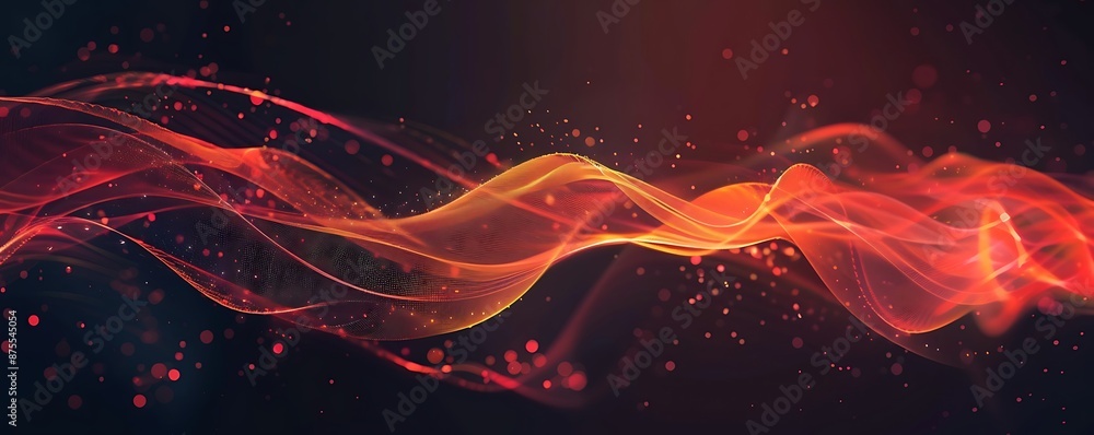 Poster digital abstract background. can be used for technological processes, neural networks and ai (artifi