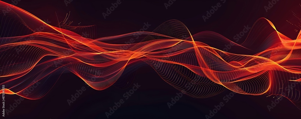 Poster digital abstract background. can be used for technological processes, neural networks and ai (artifi