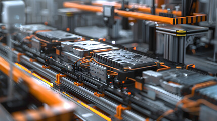 Electric Futures - Assembly Line Closeup View