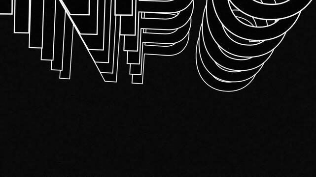 Typography text animation with the inscription of NPC.