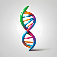 Dna biology science logo icon on white background, Generative AI