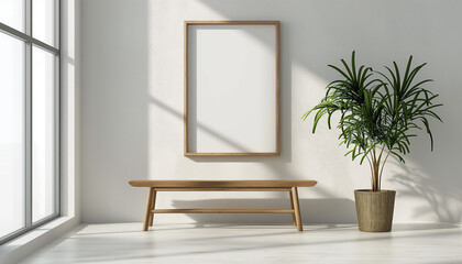 interior of a room mockup frame 