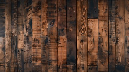 Close-up of vintage wooden floor with distressed texture and dark tones
