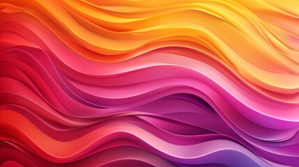 Obraz premium Create vibrant designs with this modern wavy background. Perfect for unique templates, cards, covers, and more. The vector illustration features a stunning color gradient.