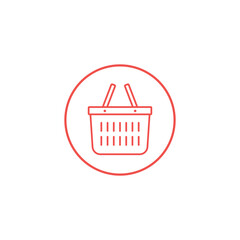 Vector Shopping Basket Logo Icon