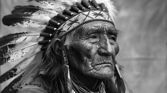  Chiricahua Apache warrior in Indian clothing and feathered headdress. 1910 .
