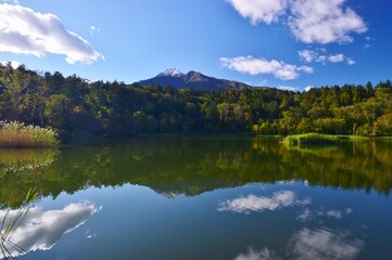 利尻島の秋　姫沼